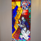 bunte Glasfenster in der Magdalenenkirche