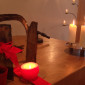 Altardekoration zu Weihnachten