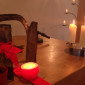 Altardekoration zu Weihnachten