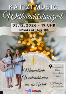Plakat Katizi Weihnachtskonzert