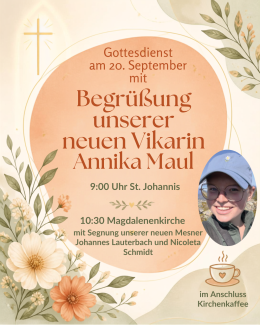 Plakat Begrüßungsgottesdienst