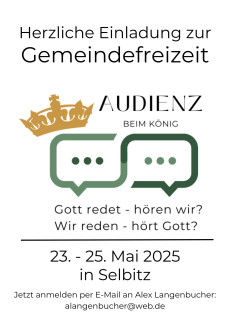 Einladung Gemeindefreizeit 2025